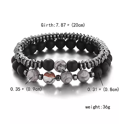 Magnetic Healing Therapy Bracelet Arthritis Hematite Weight Loss Pain Relief Hot • £3.99