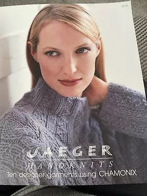 Jaeger Handknits 10 Designer Knitting Patterns Book JB10 Using Chamonix • £4.50