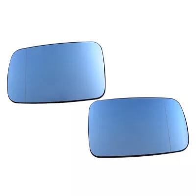 Pair Blue Heated Side Door Wing Mirror Glass Fits For BMW E38 95-01 E39 2000-03 • $25.14
