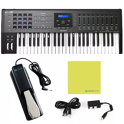 Arturia KeyLab 49 Key MIDI Keyboard MkII Semi Weighted MIDI Controller Bundle... • $429.99