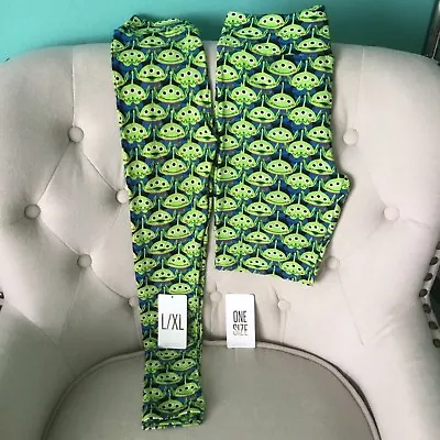 Lularoe Disney Toy Story Aliens Mommy & Me Leggings Set OS And L/XL  • $129.99