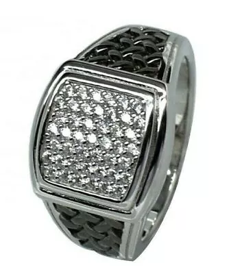 2CT Round Cut Lab Created Diamond Men's Anniversary Ring 14K White Gold Plated • $98.99