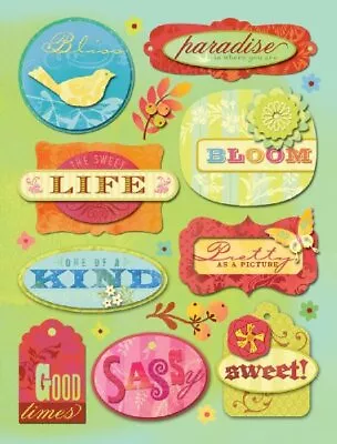 K&Company Brenda Walton Grand Adhesions Embellishments-Mira Words • $5.29