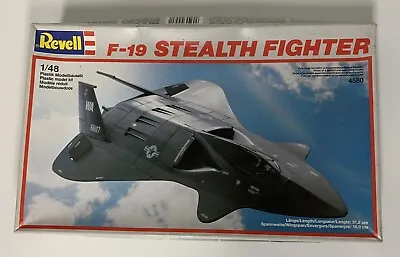 F-19 Stealth Fighter 1987 Revell 1:48 Model Kit #4580- Open Box • $89.99