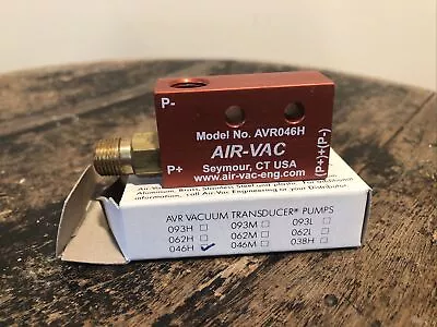$44.99 • Buy Air-Vac AVR046H Vacuum Transducer
