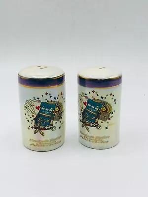 Vintage Mother Of Pearl Gambling Salt And Pepper Shaker Set Shakers • $7.36