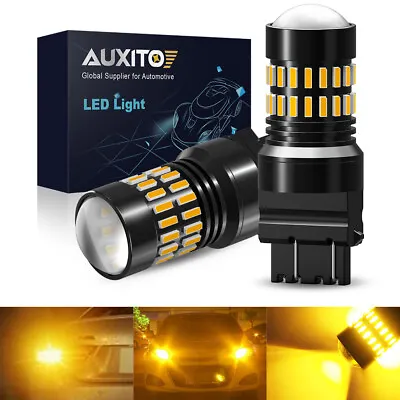 AUXITO 4157 3156 3157 LED Turn Signal Light Bulbs CANBUS Anti Hyper Flash Amber • $13.99