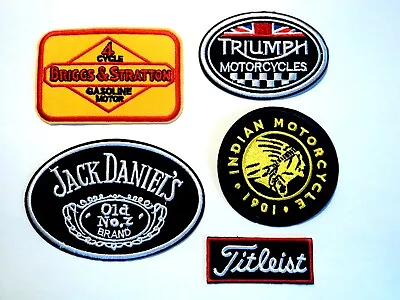 1x Motorcycle Patches Embroider Cloth Badge Applique Iron Sew On Triumph Indian • $7.99