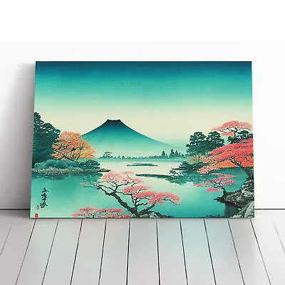 £24.95 • Buy Traditional Japanese Mountains Vol.5 Canvas Print Wall Art Framed Large Picture