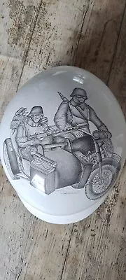 £35 • Buy German Helmet, Ww2 M35 Wall Hanging, Pencil Sketch, Fibreglass