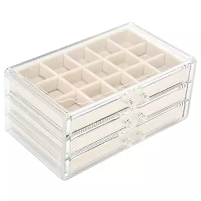 Acrylic Jewelry Organizer Makeup Cosmetic Storage Organizer Box Clear Jewelry... • $29.75