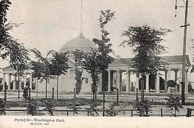 Peristyle Washington Park Michigan City Indiana IN 1909 Postcard • $5.95