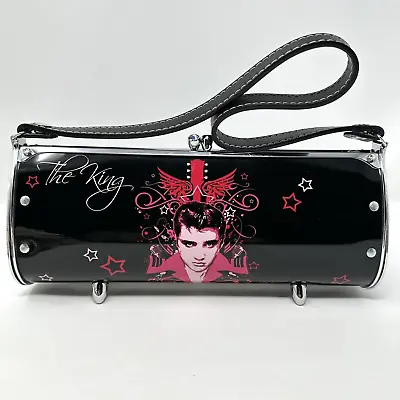 Little Earth Elvis The King Fender Purse Handbag Swarovski Crystal Kiss Lock USA • $269.99