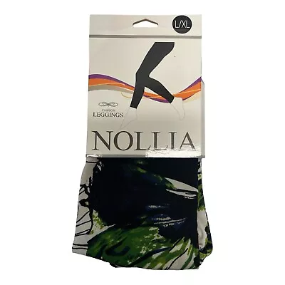 Nollia Women’s L/XL Multi Color Floral Pattern Comfortable Cozy Leggings • $5.51