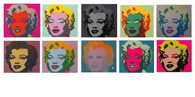 ANDY WARHOL MARILYN MONROE SUNDAY B MORNING  10pcs PORTFOLIO SILKSCREEN • $2775