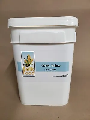 Bulk Corn Whole Grain Yellow-4 Gallon Bucket-Long-Term Storage-27#  64 Servings • $74.95