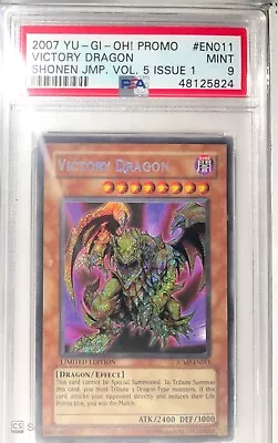 2007 YU-GI-Oh! Promo EN011 Victory Dragon Shonen Jump Vol. 5 Issue 1 PSA 9 MINT • $120