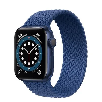 $6.89 • Buy Nylon Braided Solo Loop Strap Band Apple Watch Series 7 6 SE 5 4 3 2 38/40 42/44