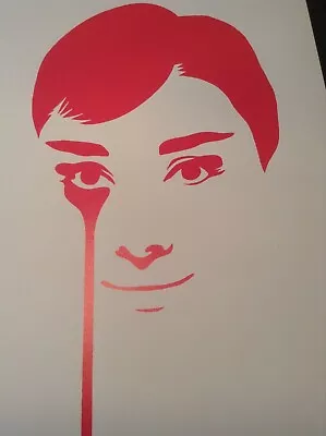 £200 • Buy Pure Evil - 'audrey Hepburn (pink)' - Rare Limited Edition Ap Print 