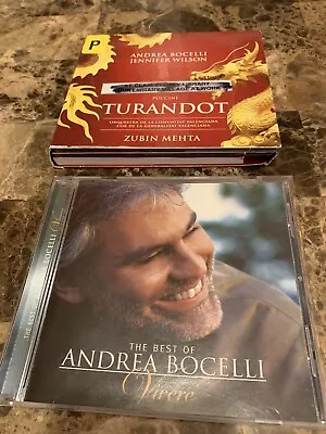 Andrea Bocelli Puccini: Turandot [2 CD] & Best Of Andrea Bocelli Vivere CD Lot • $12.99