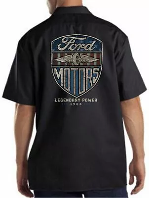 Ford Motors Work Shirt Mechanic ~ Legendary Power ~ Since 1903 F150 Mustang • $29.99