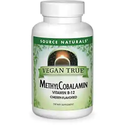 Source Naturals Vegan True Methylcobalamin Vitamin B-12 - Cherry 1 Mg 60 Loz • $11.67