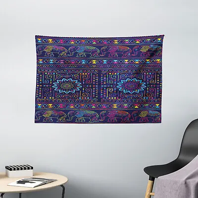 Moroccan Tapestry Middle Eastern Persia Print Wall Hanging Decor 60Wx40L Inches • $21.99