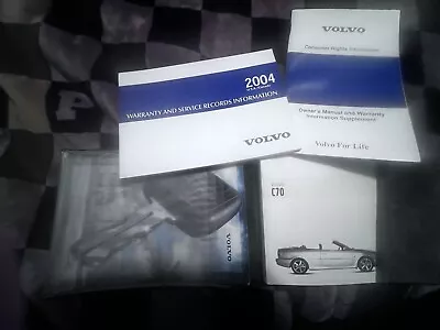 2004 Volvo C70 Convertible Owners Manual & Portfolio • $30