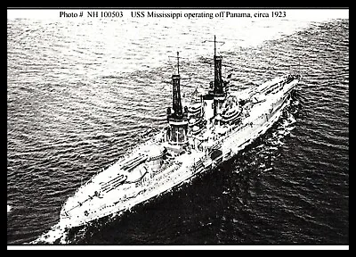 Postcard USS Mississippi BB41 • $4.75