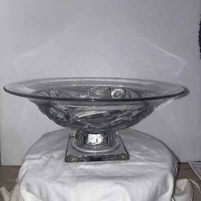 Heisey IPSWICH CRYSTAL  11 1/4  FOOTED FLARED BOWL • $28