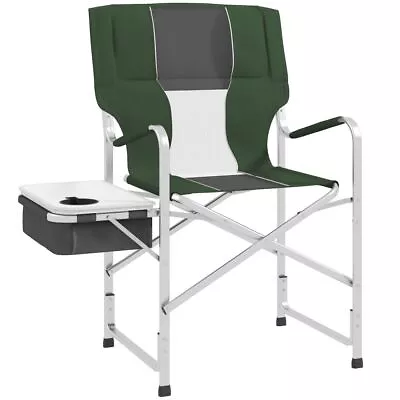 Fishing Camping Chair Aluminium Folding Chair With Cooler Bag Table Front Pocket • £75.95