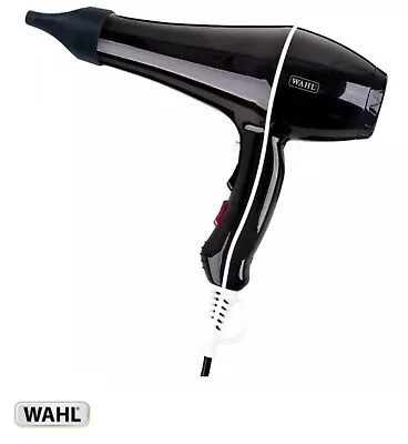 Wahl Professional Super/Power Dry 2000W Hair Dryer Tourmal Ionic 2 Nozzles • $72.90