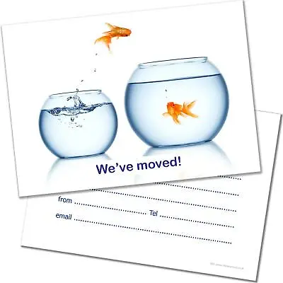 20 X We've Moved Cards. Change Of Address Notes With Envelopes • £5.99