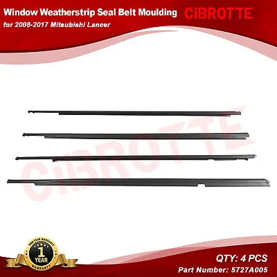 Car Outside Window Weatherstrip Seal Belt Molding For 2008-17 Mitsubishi Lancer • $39.99