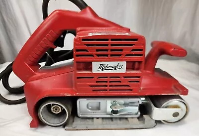 Vintage Milwaukee Heavy Duty 4  X 24  Electric Belt Sander 5910  USA  Works Well • $199.99