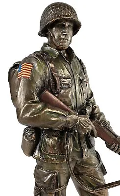 11 Inch US Army Honor And Courage Soldier Statue Bronze Color • $75.94