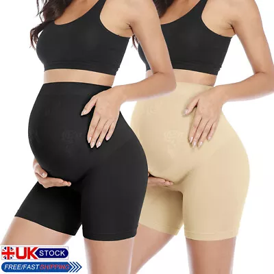 £14.99 • Buy Seamless Pregnancy Shapewear High Waist Shorts Mid-Thigh Belly Support Underwear