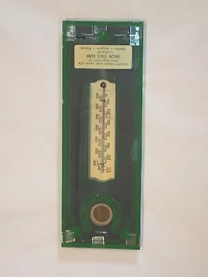 1949 Union Bank Advertising Thermometer Mirror Wild Rose Wi Vintage Good Luck • $27.93