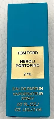 TOM FORD NEROLI PORTTOFINO  EDP Perfume Sample 2ML   Spray Genuine Guarantee… • $40.89