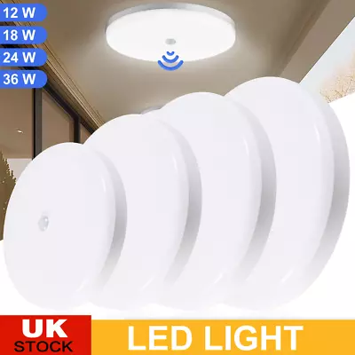 £10.89 • Buy Ceiling Light PIR Motion Sensor LED Light Bathroom Kitchen Living Room Wall Lamp