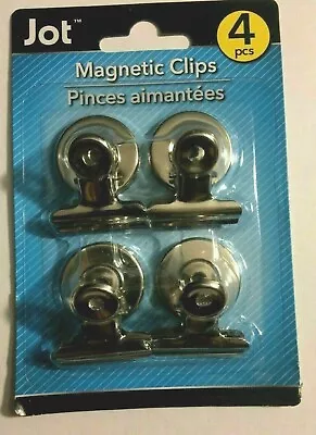 4 PC METAL Strong Magnetic Spring Clips Clamp Set  New In Package • $4.99