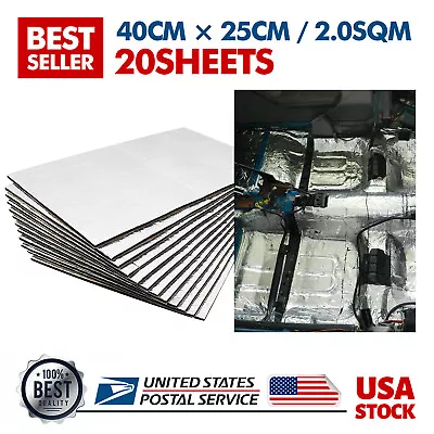 22Sqft Heat Shield Sound Deadener Car Insulation Thermal Noise&Proofing Mat • $29.39