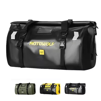 66L Motorbike Luggage Backpack Motorcycle Seat Bag Waterproof Tail Bag Tail Bag • $50.60