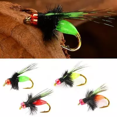 Luminous Mosquitos Fly Fishing Flies Hook Size 14# Realistic Insect Lure Ba F0G9 • $8.80
