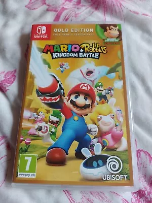 Mario Plus  Rabbids Kingdom Battle (Nintendo Switch 2018) Gold Edition • £16