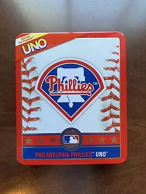 UNO Philadelphia Phillies (Tin Container) MLB Baseball - Mattel 2010 *COMPLETE* • $15