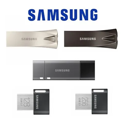 $30.95 • Buy USB 3.1 Flash Drive 64G 128G 32G 256G Samsung Fit Plus Bar Plus Type-C Duo Plus