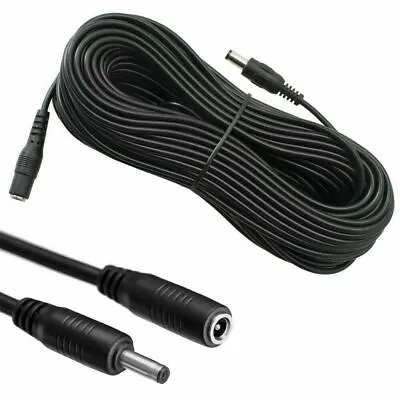 DC Power Supply Extension Cable 12V For CCTV Camera/DVR/PSU Lead 3m/5m/10m Wire • £3.49