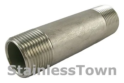 $1.80 • Buy Stainless Steel Pipe Nipple 1/4  X 3  Type 304 18-8