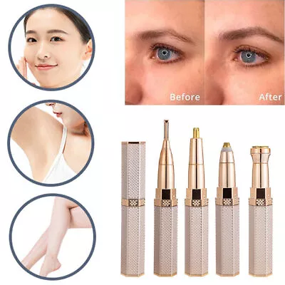4 In 1 Electric Painless Facial Hair Remover Epilator Nose Bikini Hair Trimmer♡ • $18.88